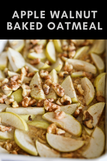 apple walnut baked oatmeal apple walnut baked oatmeal