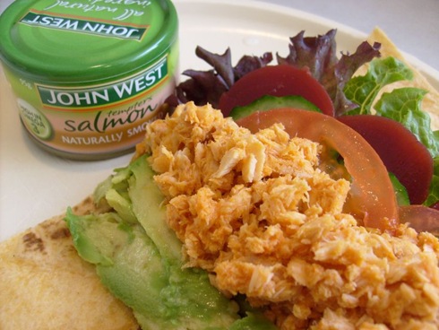 smoked salmon tortilla