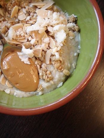 Coconut banana oatmeal
