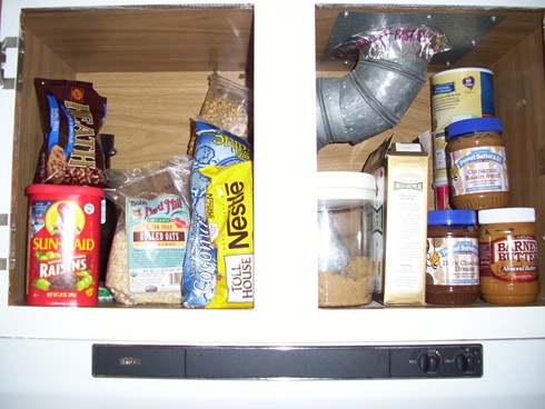 Oatmeal Cabinet Open