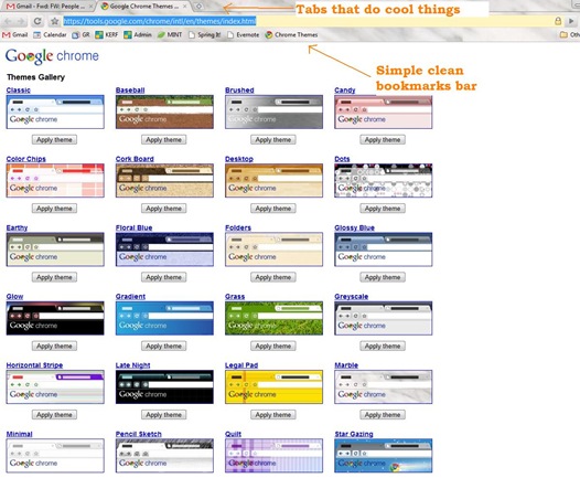 Chrome themes