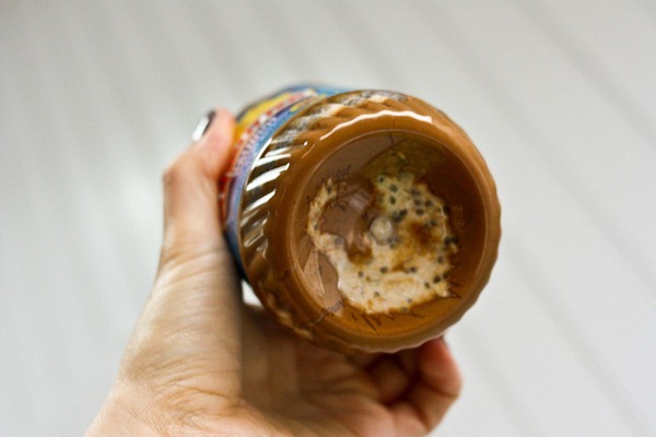 empty Sunbutter Jar as overnight oats