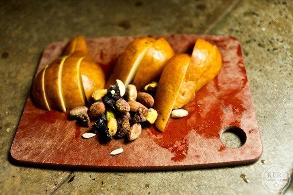 Pear and trail mix