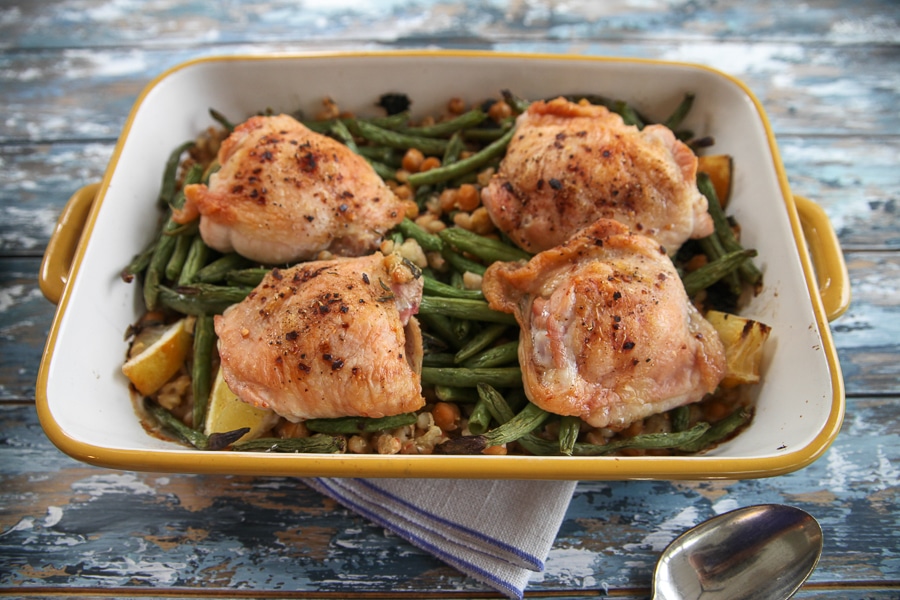 chicken and beans from above