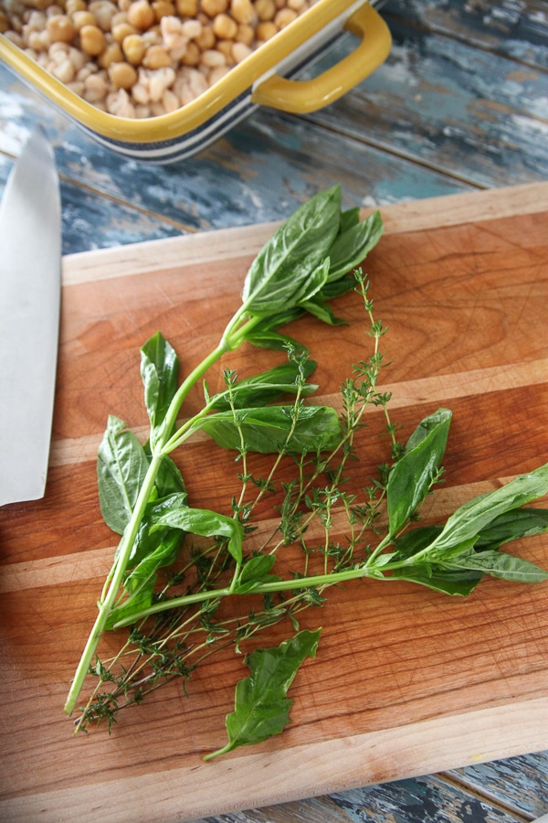 fresh garden herbs