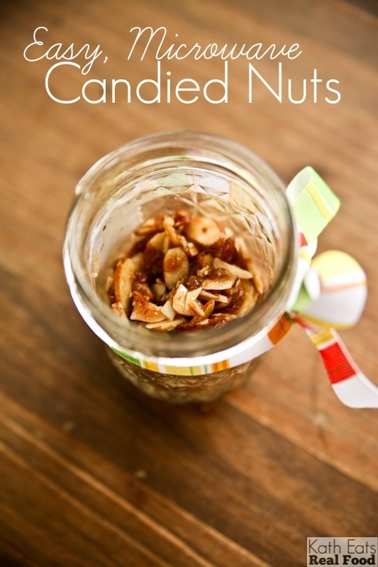 CandiedNuts Easy, Microwaved Candied Nuts // Katheats.com