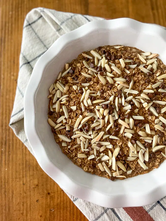 Coffee Almond Baked Oatmeal