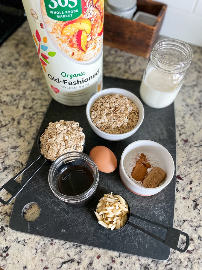 Baked Oatmeal ingredients Baked Oatmeal ingredients