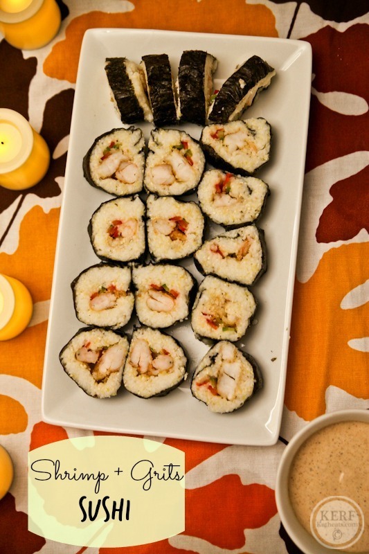 Shrimp and Grits Sushi Shrimp and Grits Sushi