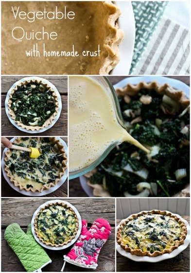 Vegetable Quiche with Homemade Crust Vegetable Quiche with Homemade Crust
