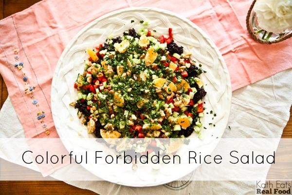 Colorful Forbidden Rice Salad