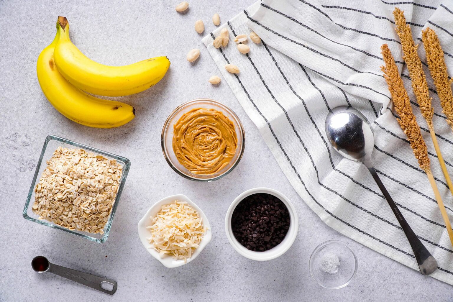 Oats Balls ingredients Chocolate Peanut Butter Oats Balls ingredients