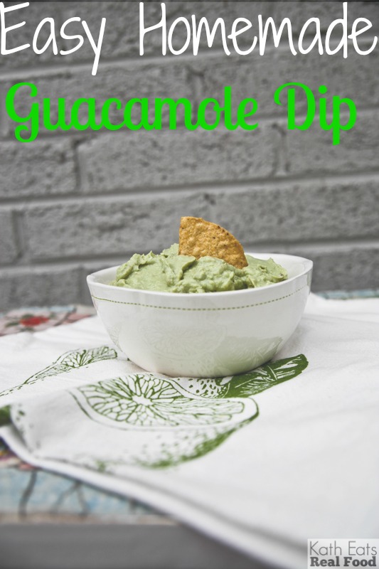 Easy Homemade Guacamole Dip
