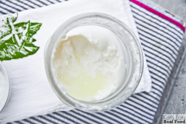 homemade yogurt in a jar