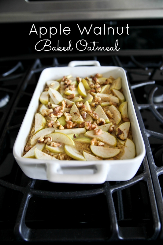 Apple Walnut Baked Oatmeal