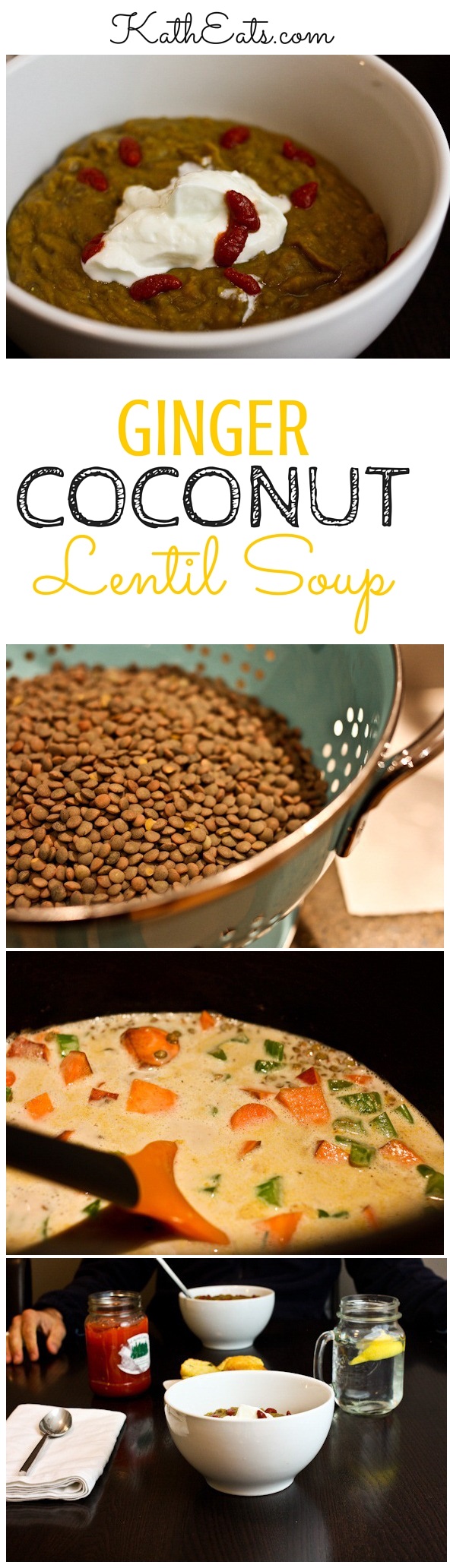 Ginger Coconut Lentil Soup
