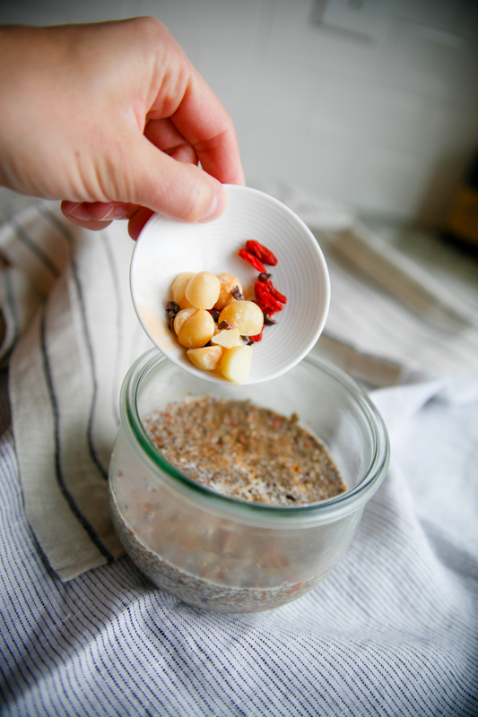 add more toppings in the morning