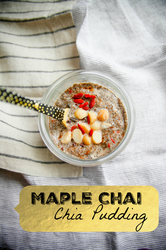 Maple Chai Chia Pudding