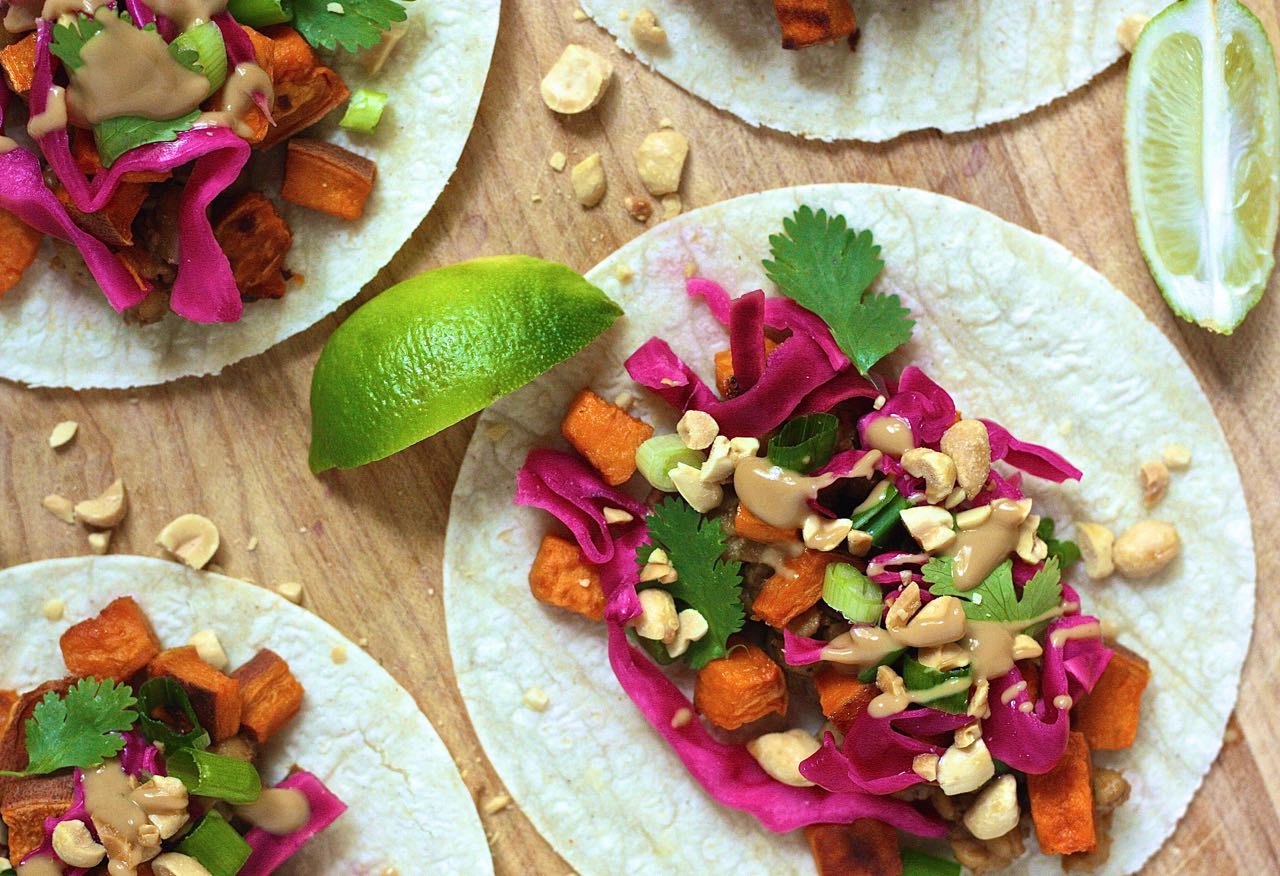 Thai Tempeh Tacos