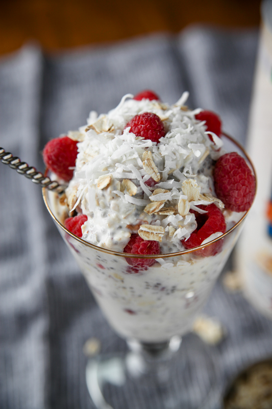 Raspberry Coconut Overnight Oats