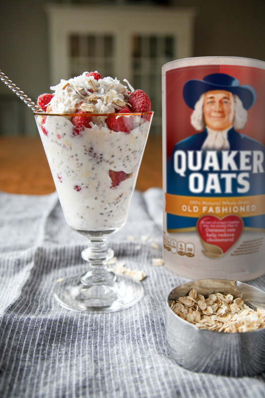 Raspberry Coconut Overnight Oats