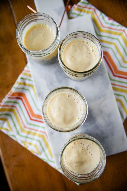 smoothies in jars
