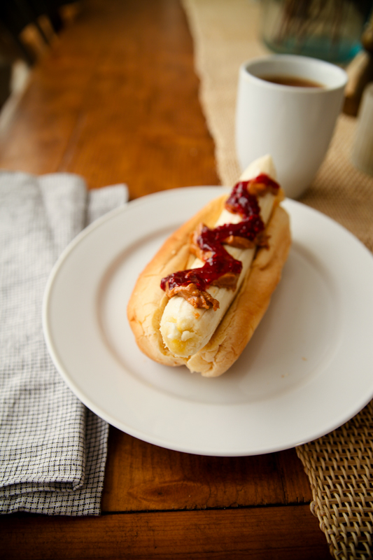 Breakfast Banana Hot Dog