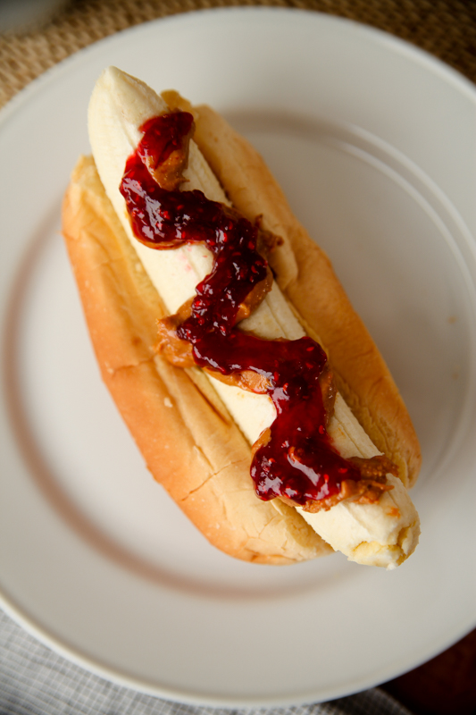 Breakfast Banana Hot Dog