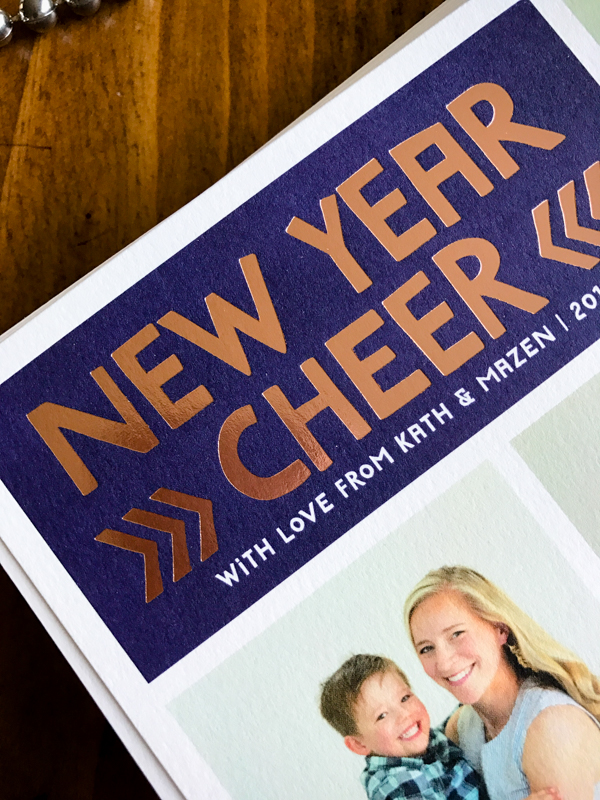 New Year Cheer holiday cards