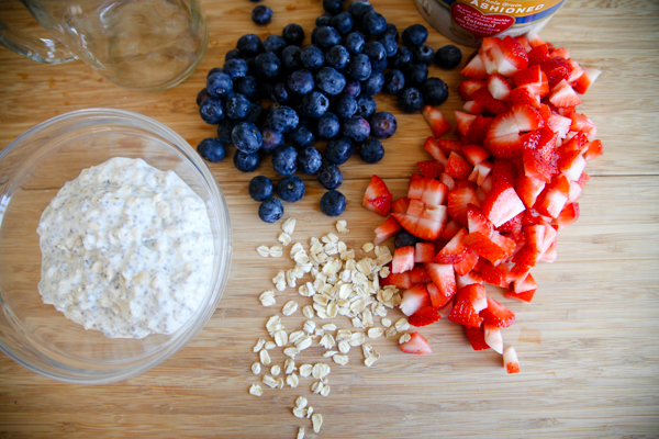 Overnight Oats ingredients