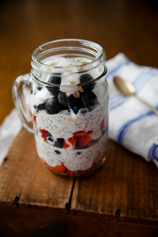 Patriotic Overnight Oats Recipe