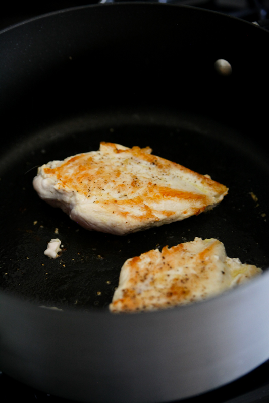 Blue Apron seared chicken