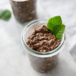 mint chocolate chia pudding