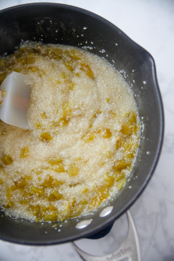 Green Chile Cheese Grits recipe