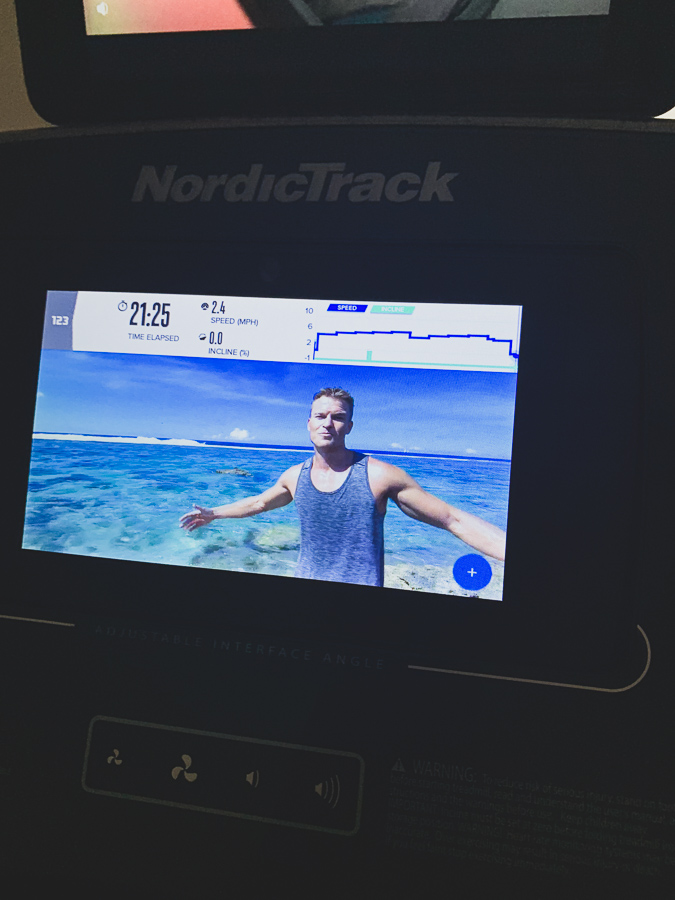 nordictrack 990 interface screen