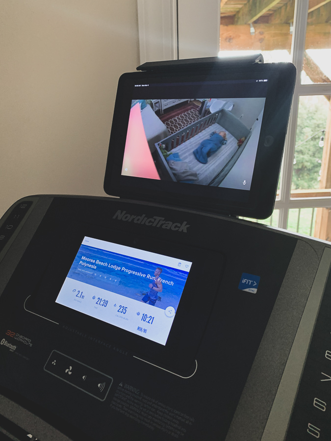 nordictrack 990 with baby monitor and screen on
