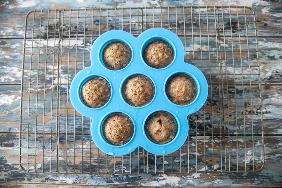 instant pot muffins in silicone mold