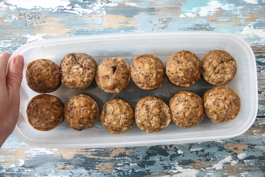 instant pot muffins in tupperware
