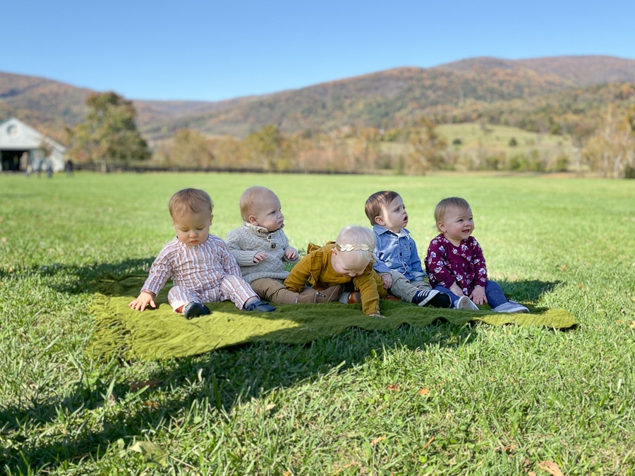 babies at King Family Vineyards