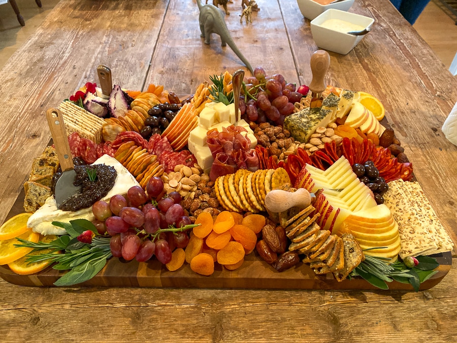 report card dinner + plenty board