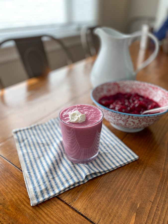 cranberry sauce smoothies