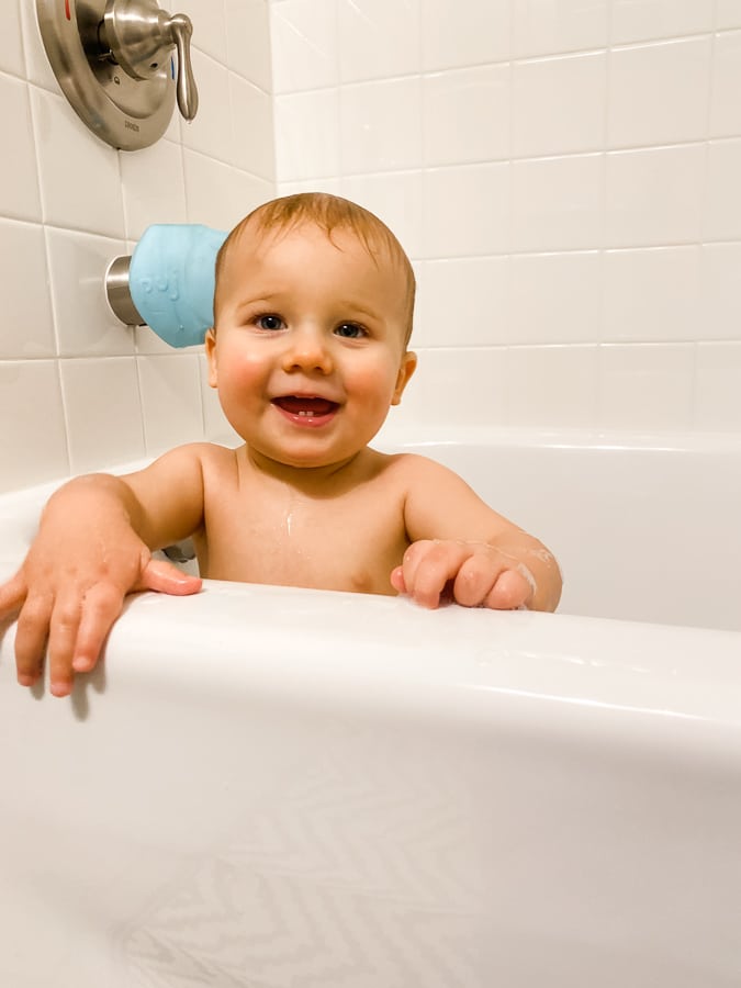 baby bath time