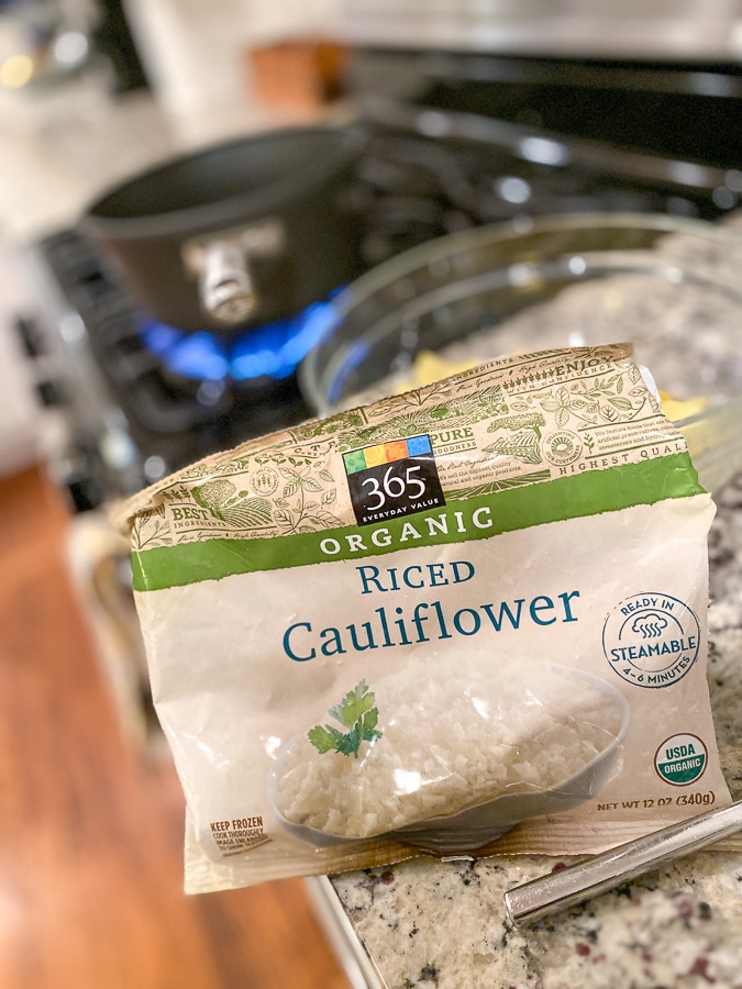 organic riced cauliflower