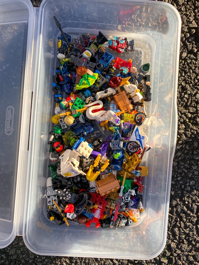 collection of Lego figurines