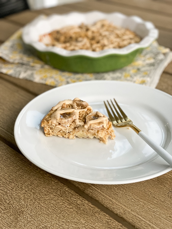 baked banana oatmeal slice baked banana oatmeal slice