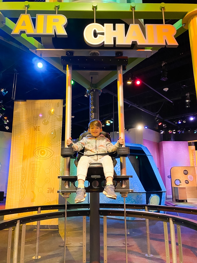 Discovery place museum charlotte nc air chair
