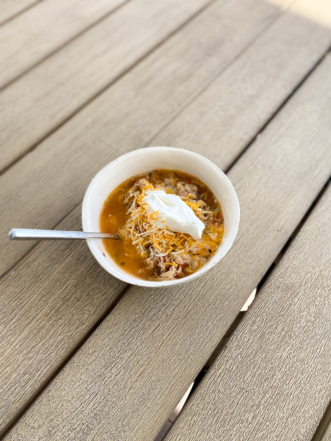 Chili in the morning, chili in the evenin', chili at supper time