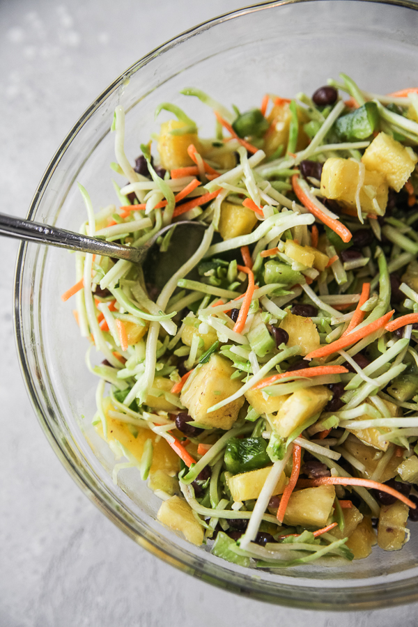 Salad with Kiwi + Pineapple