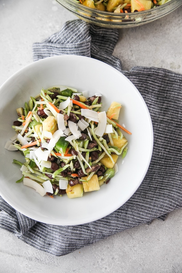 Salad with Kiwi + Pineapple