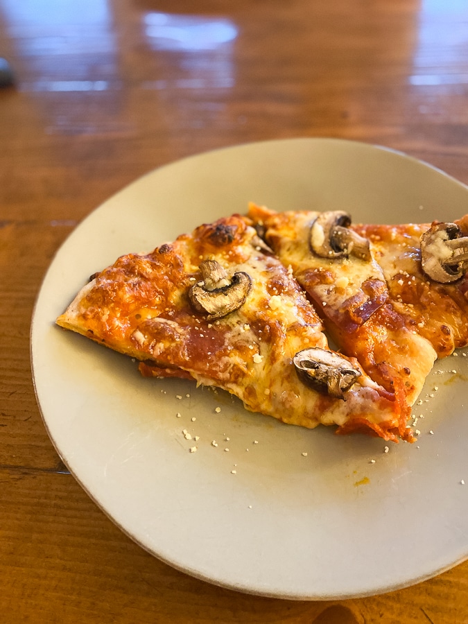 homemade pizza dinner!